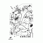 Схема вузла: Електричне обладнання 1-3 (5SJ4,E) Yamaha YP250 Majesty
