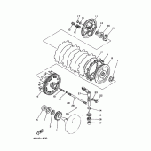 Схема узла: Сцепление Yamaha SRX250