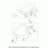 Схема узла: Сиденье Yamaha XVS1100 V-Star Custom