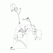 Схема вузла: Пульт управління рульовий та Важіль Yamaha FZ1 FZ1 FAZER (S-TYPE)