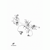 Схема вузла: Пульт управління рульовий та Важель Yamaha MT09/ MTN850 MT-09