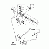 Схема вузла: Передній гальмівний циліндр Yamaha MT01 MT-01
