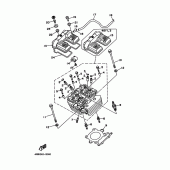 Схема вузла: Головка блоку циліндрів Yamaha TT250R TT-R