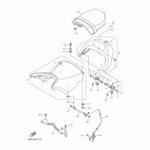 Схема узла: Сиденье Yamaha VMX17 V-MAX