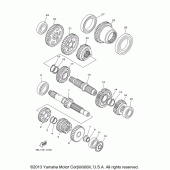 Схема вузла: Трансмісія Yamaha XVS1100 V-Star Custom