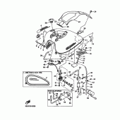 Схема вузла: Паливний бак Yamaha XVZ1300 Royal Star Tour Classic