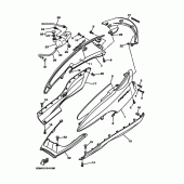 Схема вузла: Бічна кришка Yamaha YP250 Majesty