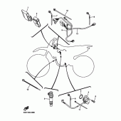 Схема узла: Электрооборудование 1 Yamaha YZ450F YZ450F