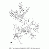 Схема узла: Подножки и Подставка Yamaha FZ6 FZ6R
