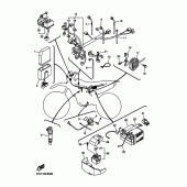 Схема вузла: Електрообладнання 1 Yamaha WR450F