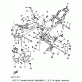 Схема узла: Рама Yamaha XV535 Virago