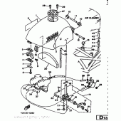 Схема узла: Топливный бак Yamaha TRX850