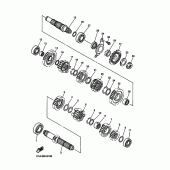 Схема узла: Трансмиссия Yamaha WR450F