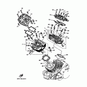 Схема узла: Головка цилиндра Yamaha XV1700 Road Star Warrior