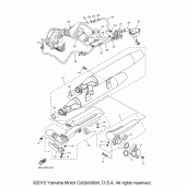 Схема узла: Выхлопная система Yamaha XVS1100 V-Star Custom