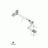 Схема вузла: Вал перемикання Yamaha MT03 MT-03