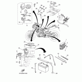 Схема вузла: Електроустаткування 1 Yamaha MT03 MT-03