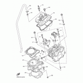 Схема вузла: Циліндр Yamaha YZ250 YZ250F
