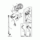Схема узла: Панель приборов Yamaha XV400 Virago