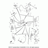 Схема узла: Электрооборудование (1) Yamaha XVS950 V-Star