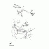 Схема вузла: Фара Yamaha FZ1 FZ1 FAZER (S-TYPE)