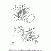 Схема узла: Крышки картера 1 Yamaha TW200