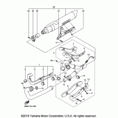 Схема вузла: Вихлопна система Yamaha XVS1300 V-Star Deluxe