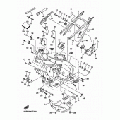 Схема вузла: Рама Yamaha WR250 WR250F