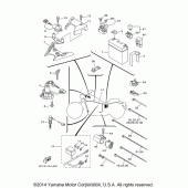 Схема вузла: Електроустаткування (2) Yamaha XV1900 Raider S