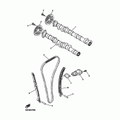 Схема вузла: Розподільний вал та Ланцюг ГРМ Yamaha YZF-R1 R1