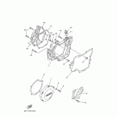 Схема узла: Крышки картера 1 Yamaha YZ125
