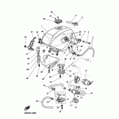 Схема узла: Топливный бак Yamaha BT1100 Bulldog