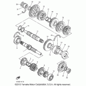Схема вузла: Трансмісія Yamaha YZF600R Thundercat