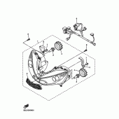 Схема вузла: Фара Yamaha YZF-R6/YZF600 R6 RaceBase