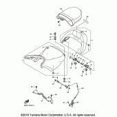 Схема узла: Сиденье Yamaha VMX17 V-MAX