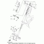 Схема вузла: Рульовий механізм Yamaha XVS650 V-Star Classic