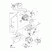 Схема вузла: Впускна система 1 Yamaha XVS1300 V-Star Classic