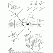Схема узла: Электрооборудование (1) Yamaha XVS650 V-Star Custom