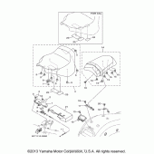 Схема вузла: Сидіння Yamaha XV1900 Raider S with Flames