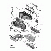 Схема вузла: Впускна система Yamaha YZF-R6/YZF600 R6