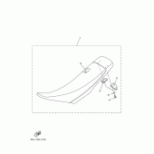 Схема узла: Сиденье Yamaha YZ250 YZ250F