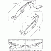 Схема вузла: Бічна кришка Yamaha YZF600R Thundercat
