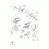 Схема вузла: Підніжки та Підставка Yamaha XV1900 Midnight Star