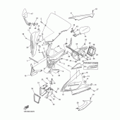 Схема вузла: Облицювальні елементи 1 Yamaha YZF-R6/YZF600 R6