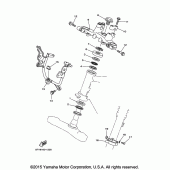 Схема узла: Рулевой механизм Yamaha TW200
