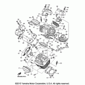 Схема вузла: Головка циліндра Yamaha XVS950 Bolt C-Spec