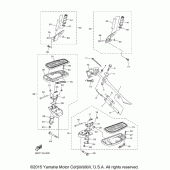 Схема вузла: Підніжки та підставка Yamaha XVS950 V-Star Tourer