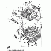 Схема узла: Головка цилиндра Yamaha TT600