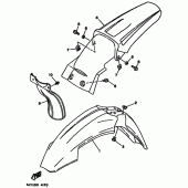 Схема узла: Крыло Yamaha YZ125