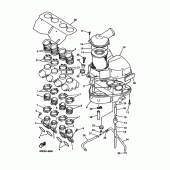 Схема узла: Впускная система Yamaha XJ600 Diversion (Naked)